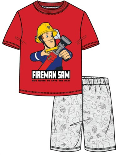 Pompierul Sam pijama scurtă pentru copii 110/116 cm