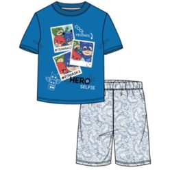 Eroi în pijama pijamale scurte pentru copii 98/104 cm