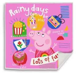   Purcelușa Peppa Rainy Fun Prosop magic pentru mâini și față, Prosop 30x30cm