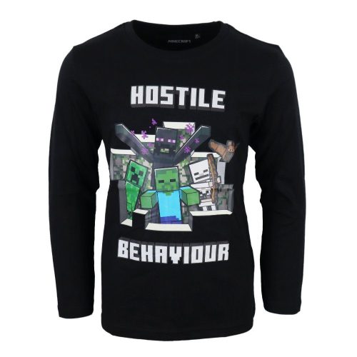 Minecraft tricou cu mâneci lungi pentru copii, top 8 ani