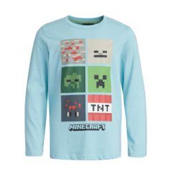   Minecraft Blockbuster bluză pentru copii cu mânecă lungă, 8 ani