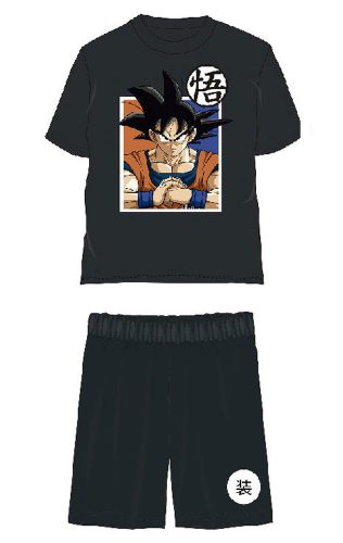 Dragon Ball Saiyan Black pijama scurt pentru copii 12 ani / 152 cm