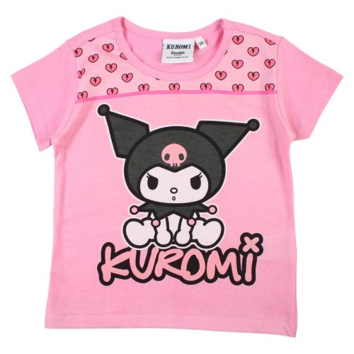 Hello Kitty Kuromi Pink tricou scurt pentru copii, de sus 8 ani