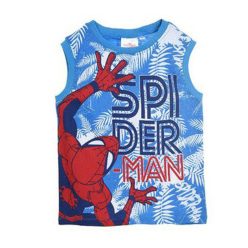   Omul Păianjen Leaf Blue tricou scurt pentru copii, top 8 ani /128 cm