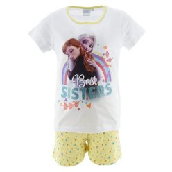   Disney Regatul de gheață Best Sisters White pijamale scurte pentru copii 5 ani / 110 cm