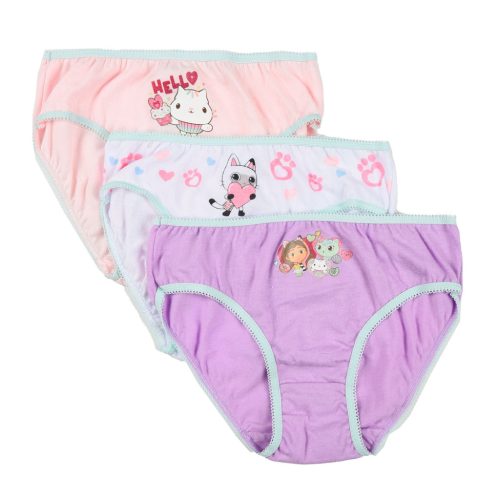 Gabby's Dollhouse Hello lenjerie pentru copii, chiloți 3 bucăți/pachet 3 - 4 ani / 98 - 104 cm