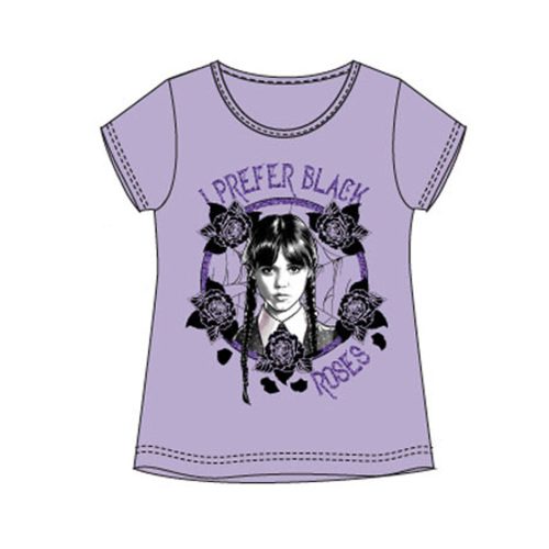 Wednesday Black Roses tricou lung pentru copii, top 8 ani
