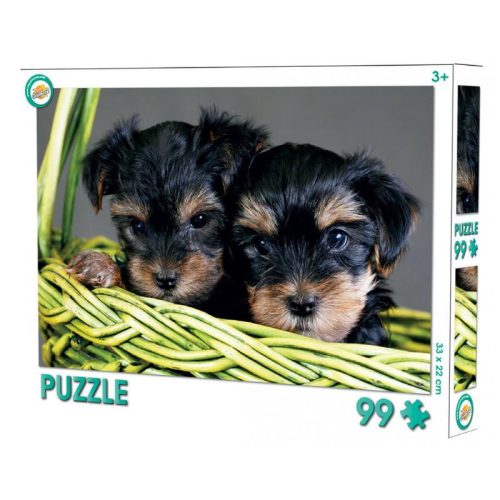 Animale Puzzle cu câini 99 bucăți