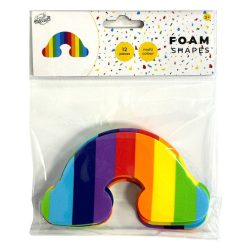 Colorat Set de forme din spumă curcubeu, 12 bucăți
