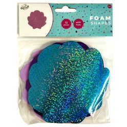 Colorat Formă de spumă holografică scoică 12 buc