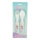 Sirenă Magic set tacâmuri din plastic - 2 bucăți