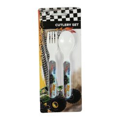Vehicul Xtreme set tacâmuri din plastic - 2 bucăți