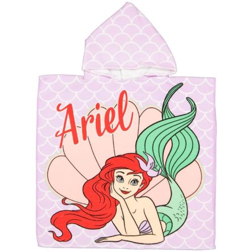 Prințesele Disney Poncho Ariel de plajă 60x120 cm (Fast Dry)