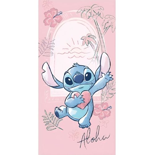 Disney Lilo și Stitch Heart prosop de baie, prosop de plajă 70x140cm (Fast Dry)