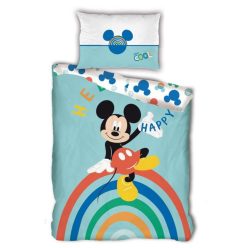   Disney Mickey  Happy lenjerie de pat 140×200cm, 63×63 cm microfibră