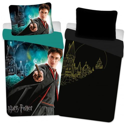 Harry Potter Wizard Husă de pat fosforescentă 140×200cm, 70×90 cm