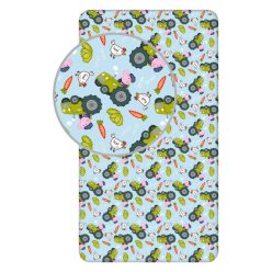   Purcelușa Peppa Cearșaf cu elastic George's Tractor 90x200 cm