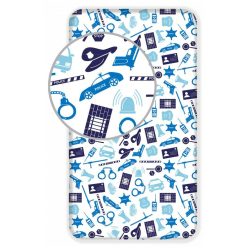 Poliție Police, cearșaf cu elastic 90x200 cm