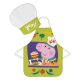 Purcelușa Peppa Set de șorț pentru copii Yum, 2 bucăți