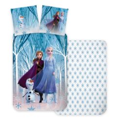   Disney Regatul de gheață Snowflakes set de lenjerie de pat 140×200cm, 70×90 cm