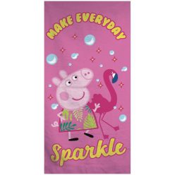   Purcelușa Peppa Sparkle prosop de baie, prosop de plajă 70x140cm