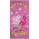 Purcelușa Peppa Sparkle prosop de baie, prosop de plajă 70x140cm