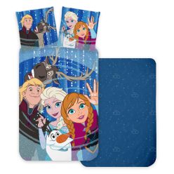   Disney Regatul de gheață Friends set de lenjerie de pat 140×200cm, 70×90 cm