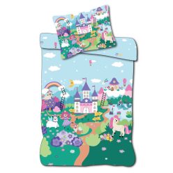   Unicorn Fairyland set de lenjerie de pat pentru copii 100×135cm, 40×60cm