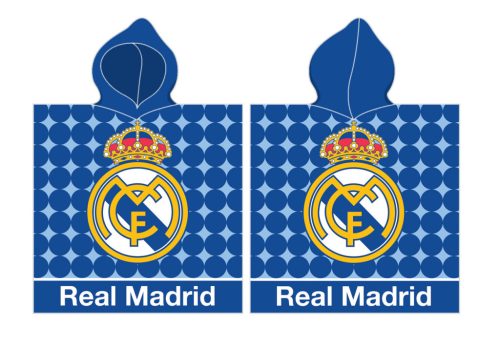 Real Madrid Los Blancos poncho pentru prosop de plajă 55x110 cm (Fast Dry)