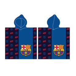 FC Barcelona Blue poncho prosop de plajă 60x120 cm