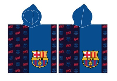 FC Barcelona Blue poncho prosop de plajă 60x120 cm