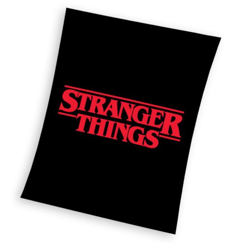 Stranger Things Black pătură coral fleece 130x170cm