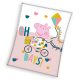 Purcelușa Peppa Happy days pătură fleece coral 130x170cm