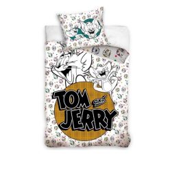 Tom și Jerry Set de pat alb 140×200cm, 70x90 cm