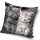 Pisică Sleeping husă decorativă 40x40 cm din catifea