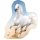 Cal Pernă decorativă albă, pernă modelată 43x30 cm