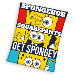 SpongeBob Get Spongey pătură coral fleece 130x170cm