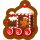 Crăciun Gingy Pernă decorativă tren de turtă dulce 40x35 cm Velur