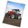 Tractor Red coral fleece pătură polară 130x160cm