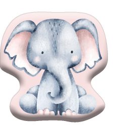   Elefant Pink pernă de formă, pernă decorativă 40x40 cm Velur