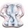 Elefant Pink pernă de formă, pernă decorativă 40x40 cm Velur