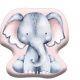 Elefant Pink pernă de formă, pernă decorativă 40x40 cm Velur
