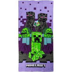 Minecraft Purple prosop de baie, prosop de plajă 70x140cm