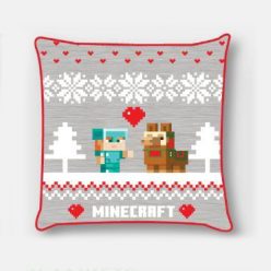   Minecraft Holiday Husă de pernă de Crăciun 40x40 cm Catifea