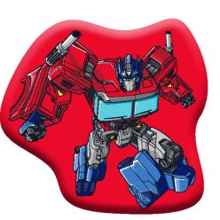Transformers Red Autobot pernă decorativă 39x42 cm catifea