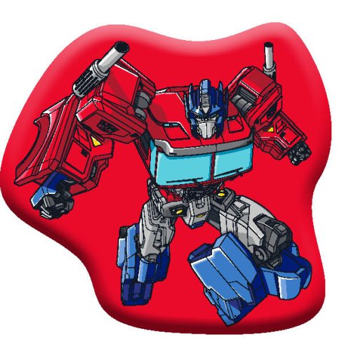 Transformers Red Autobot pernă decorativă 39x42 cm catifea