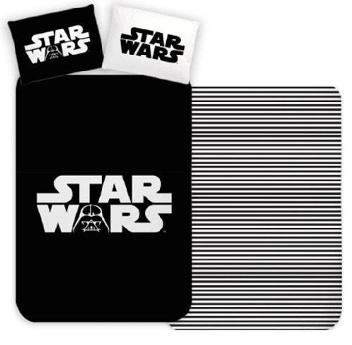 Star Wars Black set de lenjerie de pat 140x200cm, 70x90 cm