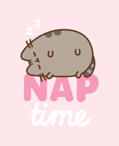 Pusheen Nap Time pătură din flanel 130x160cm