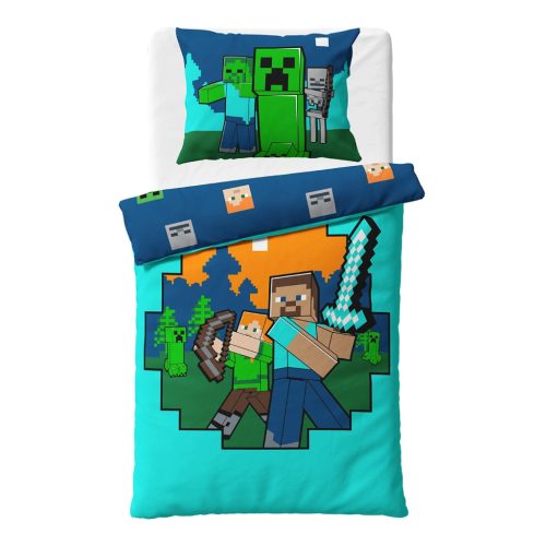 Minecraft Diamond Defender set de pat 140x200cm, 70x90 cm