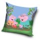 Purcelușa Peppa Mud husă de pernă catifelată 40x40 cm
